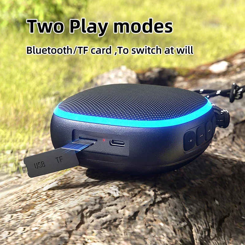 Wasserdichter Bluetooth-Lautsprecher Mit Rgb-Licht, Akku &Amp; Fm-Radio – Tragbarer Musiklautsprecher Für Camping, Outdoor &Amp; Freizeit Wasserdichter Bluetooth-Lautsprecher Mit Rgb-Licht, Akku &Amp; Fm-Radio – Tragbarer Musiklautsprecher Für Camping, Outdoor &Amp; Freizeit - Image 3