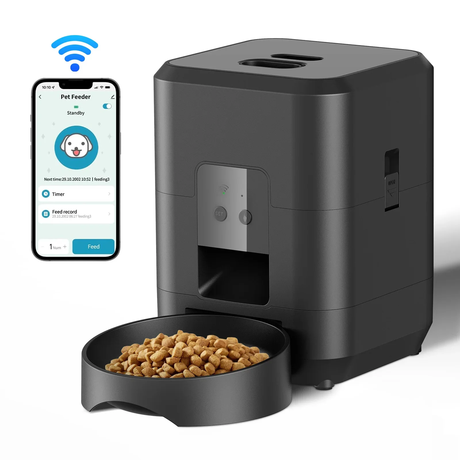 Smart Pet Feeder Automatic Cat Feeder Dog Slow Food Machine With Timed Quantitative Automatic Cat Food Dispenser Cat Dog Bowl Smart Pet Feeder Automatic Cat Feeder Dog Slow Food Machine With Timed Quantitative Automatic Cat Food Dispenser Cat Dog Bowl - Image 15