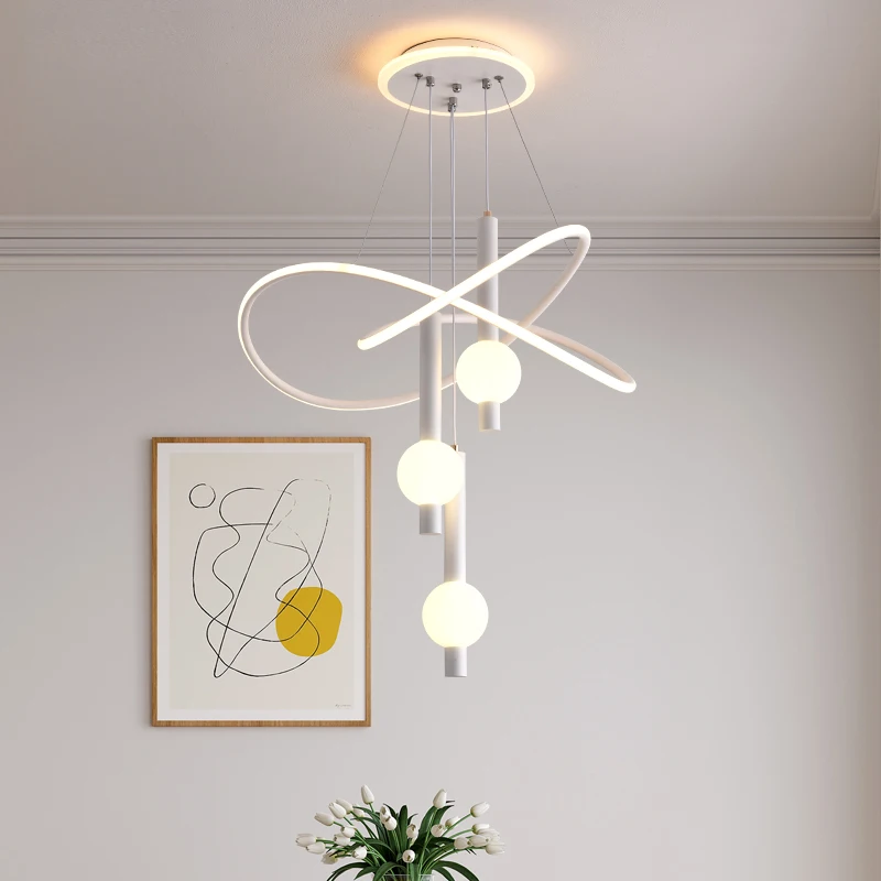 Moderne Led-Pendelleuchte, Kronleuchter Für Esszimmer, Wohnzimmer, Deckenleuchte, 3 Farben, Dimmbar, Innenbeleuchtung, Heimdekoration, Lampe Moderne Led-Pendelleuchte, Kronleuchter Für Esszimmer, Wohnzimmer, Deckenleuchte, 3 Farben, Dimmbar, Innenbeleuchtung, Heimdekoration, Lampe - Image 3