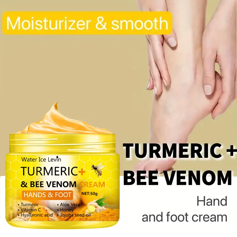 Fuß- Und Handcreme Mit Kurkuma Und Bienengift - Anti-Trocken Riss-Reparatur Und Totes-Haut-Entfernung 50G Fuß- Und Handcreme Mit Kurkuma Und Bienengift - Anti-Trocken Riss-Reparatur Und Totes-Haut-Entfernung 50G - Image 5