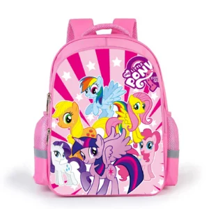 My Little Pony Mädchen-Schultasche, Twilight Sparkle Einhorn-Rucksack, ergonomische Schultasche mit großem Fassungsvermögen, Geburtstagsgeschenk, Actionfigur