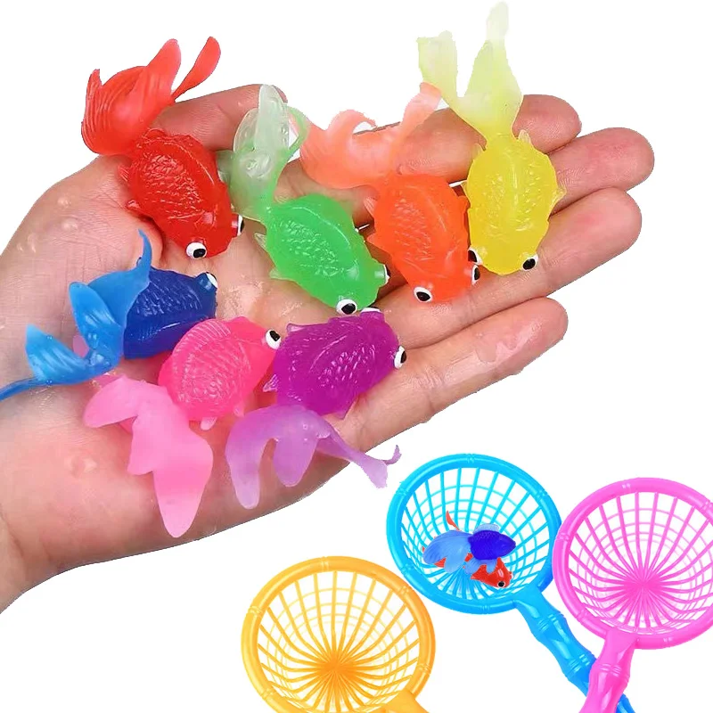 Children'S 10Pcs/Set Kawaii Simulation Rubber Goldfish Baby Bath Water Play Games Toys For Kids Toddlers Bathing Shower Gifts Children'S 10Pcs/Set Kawaii Simulation Rubber Goldfish Baby Bath Water Play Games Toys For Kids Toddlers Bathing Shower Gifts