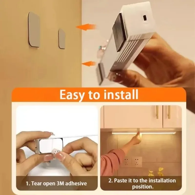 Nachtlicht, Usb-Aufladung, Magnetische Induktionslampe, Dimmbare Led-Unterschrankleuchte, Bewegungsmelder Für Nachttisch, Kleiderschrank, Treppe Nachtlicht, Usb-Aufladung, Magnetische Induktionslampe, Dimmbare Led-Unterschrankleuchte, Bewegungsmelder Für Nachttisch, Kleiderschrank, Treppe - Image 4