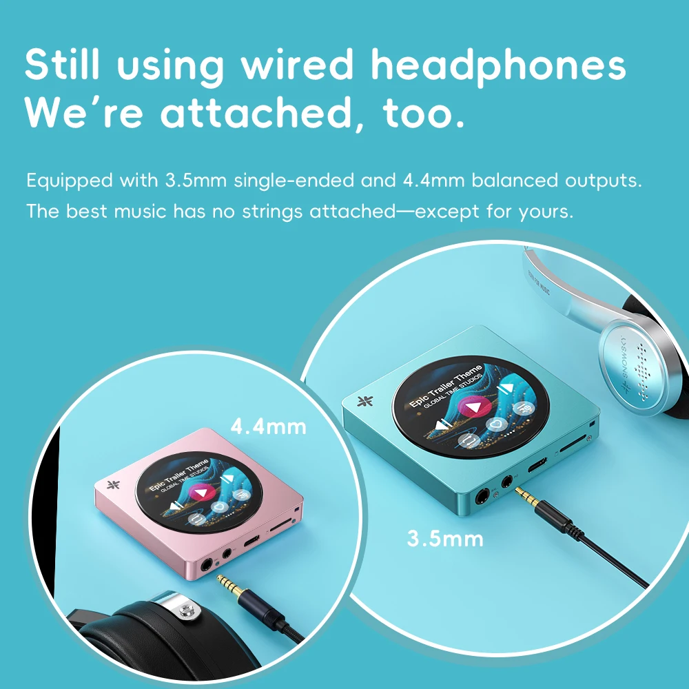 Fiio Disc Tragbarer Hifi-Musikplayer Mit Dual-Dac, 3,5-Mm- &Amp; 4,4-Mm-Ausgängen, Bluetooth 5.4 Ldac &Amp; Rundem Touchscreen Fiio Disc Tragbarer Hifi-Musikplayer Mit Dual-Dac, 3,5-Mm- &Amp; 4,4-Mm-Ausgängen, Bluetooth 5.4 Ldac &Amp; Rundem Touchscreen - Image 3