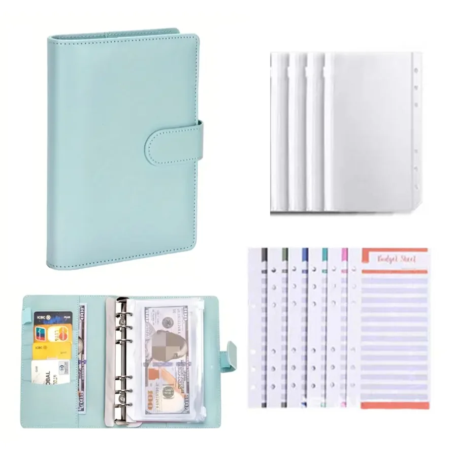 Pu-Leder-Budgetordner Mit Geldumschlägen, Taschen, Reißverschluss, Kleiner Französischer Budgetbeutel-Ordner Zum Geldsparen, A6-Planer-Organizer Pu-Leder-Budgetordner Mit Geldumschlägen, Taschen, Reißverschluss, Kleiner Französischer Budgetbeutel-Ordner Zum Geldsparen, A6-Planer-Organizer - Image 8