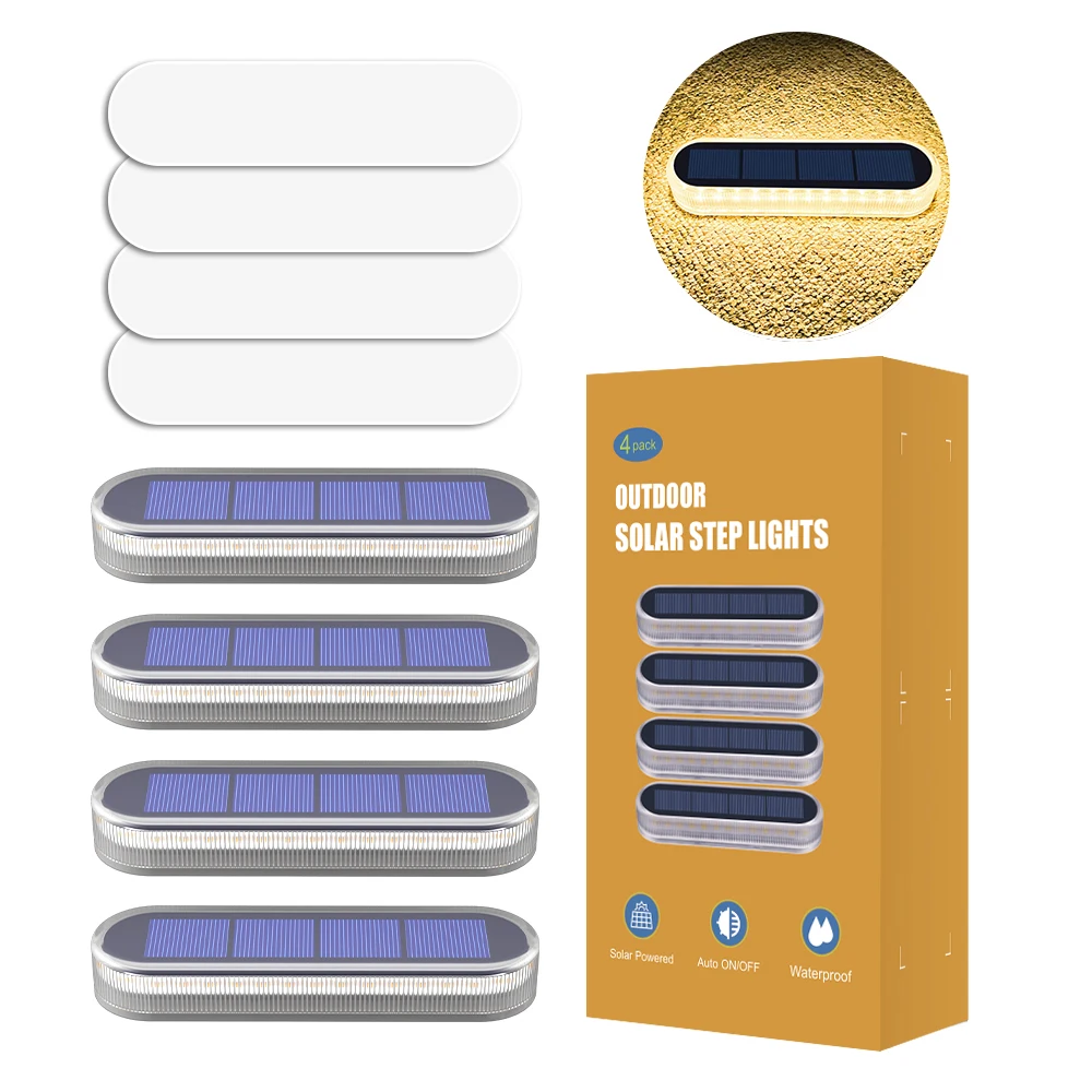 Solar-Led-Deckleuchten Für Den Außenbereich, Ip68, Wasserdicht, Garten-Stufenbeleuchtung, Automatisches Ein-/Ausschalten, Treppen, Terrasse, Weg, Hof, Zaun, Wandleuchte Solar-Led-Deckleuchten Für Den Außenbereich, Ip68, Wasserdicht, Garten-Stufenbeleuchtung, Automatisches Ein-/Ausschalten, Treppen, Terrasse, Weg, Hof, Zaun, Wandleuchte - Image 16