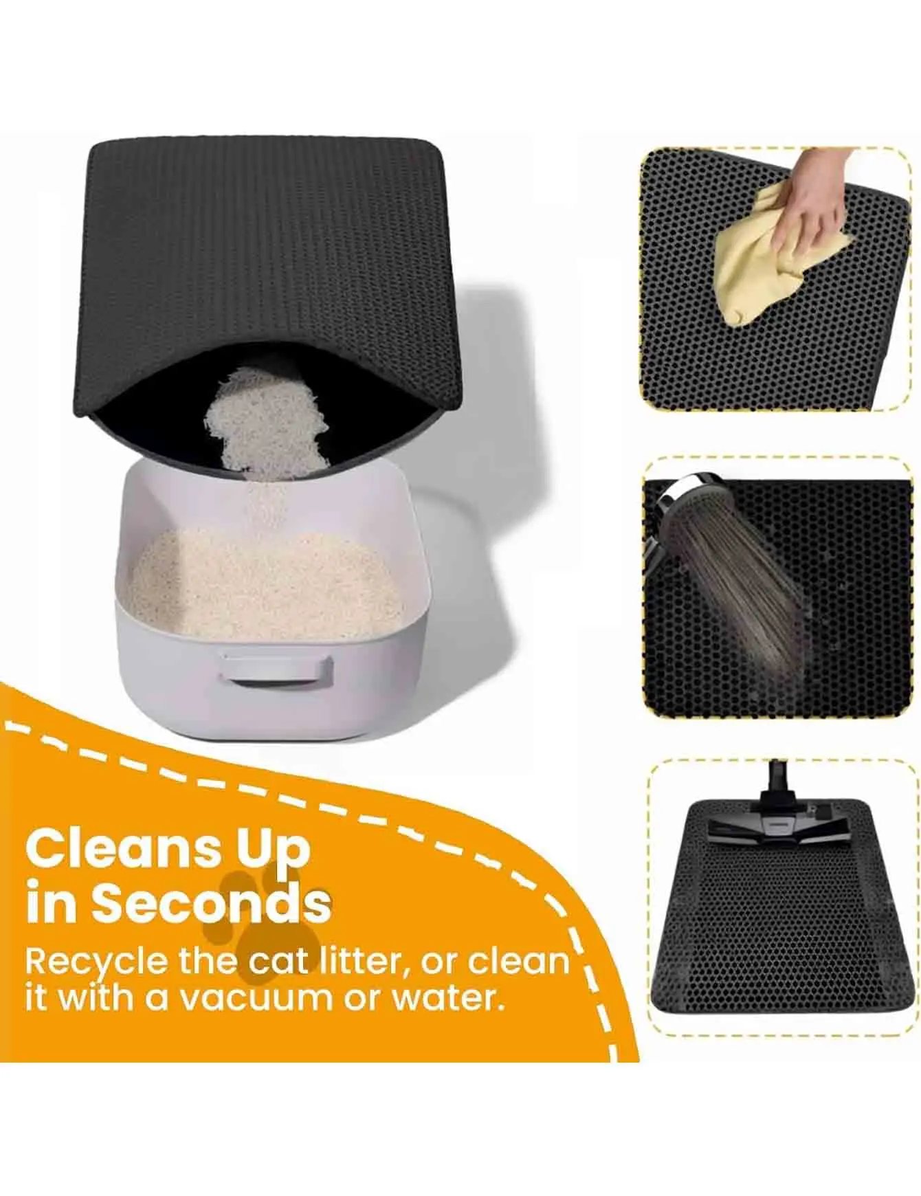 Cat Litter Mat Double Layer Pet Non Slip Big Pet Litter Box Filter Matwear Resistant Waterproof Anti-Slip Cat Litter Mat Cat Litter Mat Double Layer Pet Non Slip Big Pet Litter Box Filter Matwear Resistant Waterproof Anti-Slip Cat Litter Mat - Image 8