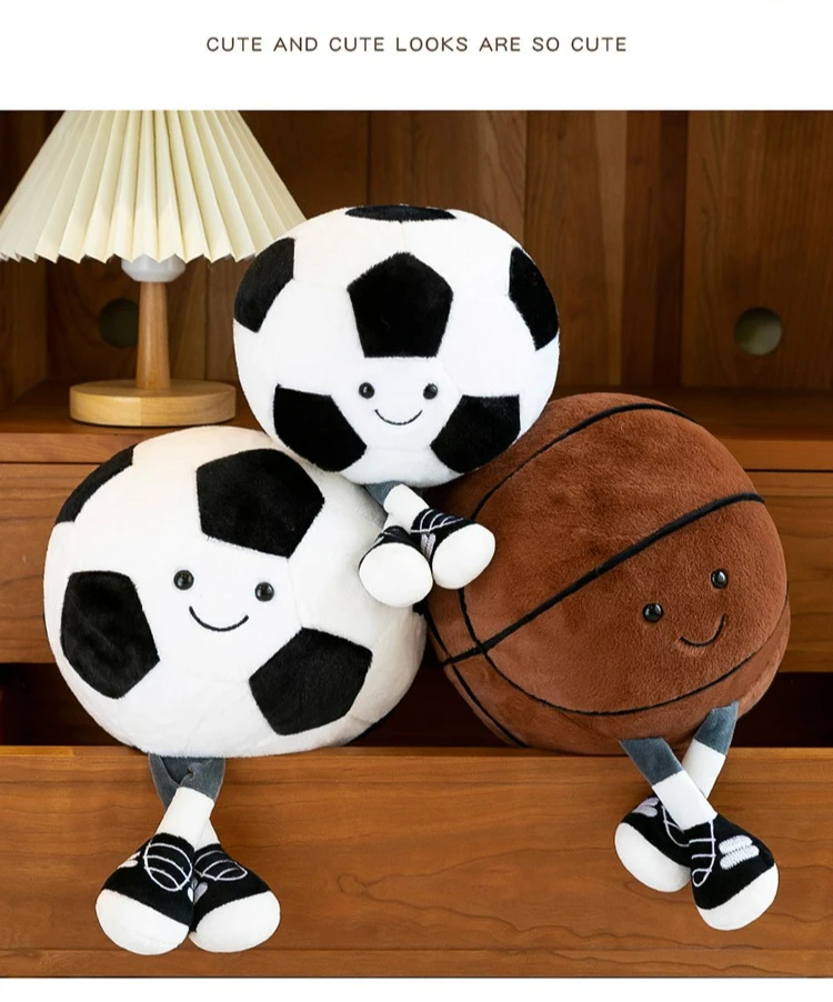 Plüschtiere Spaßige Sportarten Basketball Fußball Plüschtiere Für Kinderzimmer-Deko Kreative Dekorative Stoffpuppen Plüschtiere Spaßige Sportarten Basketball Fußball Plüschtiere Für Kinderzimmer-Deko Kreative Dekorative Stoffpuppen - Image 10