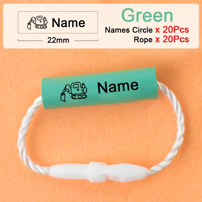 20 Stücke Baby Schuhe Schul Tasse Kleidung Name Aufkleber Wasserdichte Tag Seil Baby Name Ring Kinder Angepasst Name Label Anhänger 20 Stücke Baby Schuhe Schul Tasse Kleidung Name Aufkleber Wasserdichte Tag Seil Baby Name Ring Kinder Angepasst Name Label Anhänger - Image 11