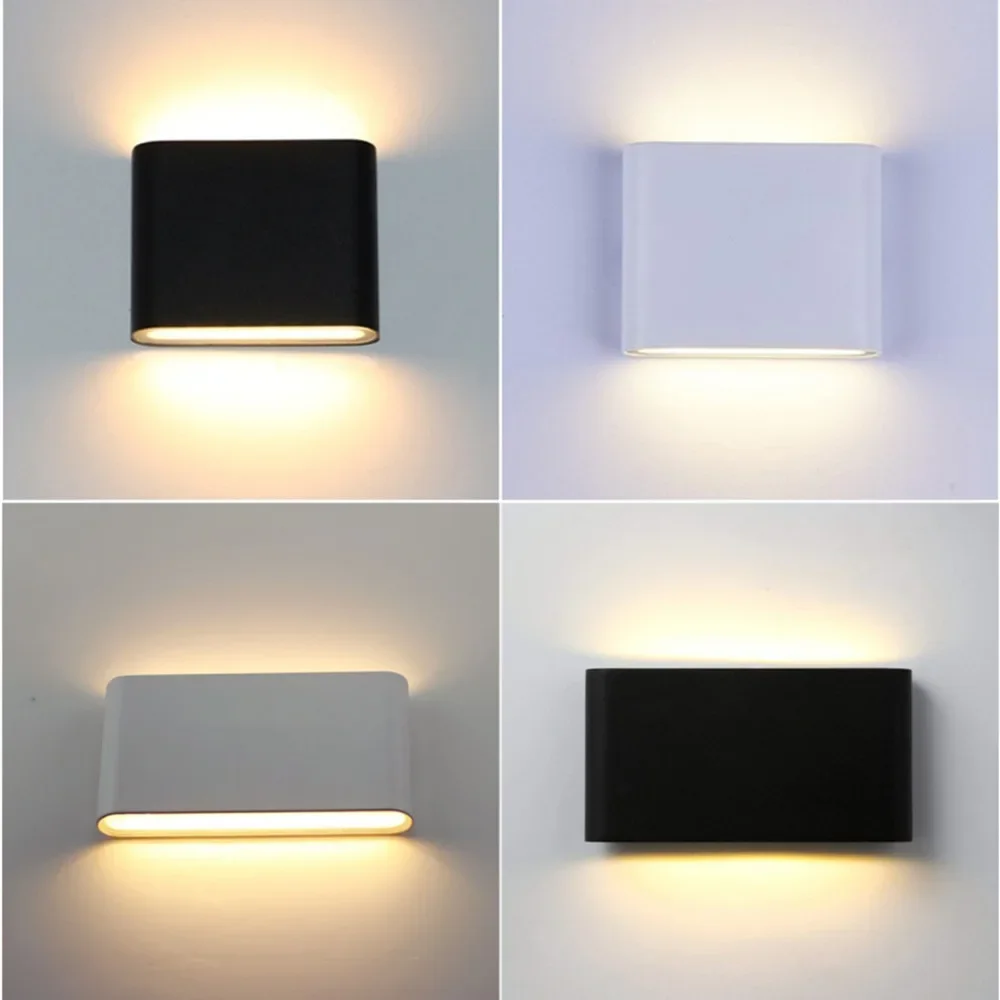 Moderne Ip65 Wasserdichte 6W/12W Led-Wandleuchten Für Innen/Außen, Balkon-Dekoration, Auf-Ab-Doppelkopf-Aluminium-Wandlampe, Wandhalterung Moderne Ip65 Wasserdichte 6W/12W Led-Wandleuchten Für Innen/Außen, Balkon-Dekoration, Auf-Ab-Doppelkopf-Aluminium-Wandlampe, Wandhalterung - Image 3