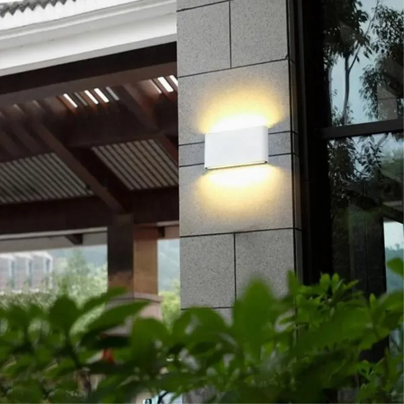 Moderne Ip65 Wasserdichte 6W/12W Led-Wandleuchten Für Innen/Außen, Balkon-Dekoration, Auf-Ab-Doppelkopf-Aluminium-Wandlampe, Wandhalterung Moderne Ip65 Wasserdichte 6W/12W Led-Wandleuchten Für Innen/Außen, Balkon-Dekoration, Auf-Ab-Doppelkopf-Aluminium-Wandlampe, Wandhalterung - Image 5