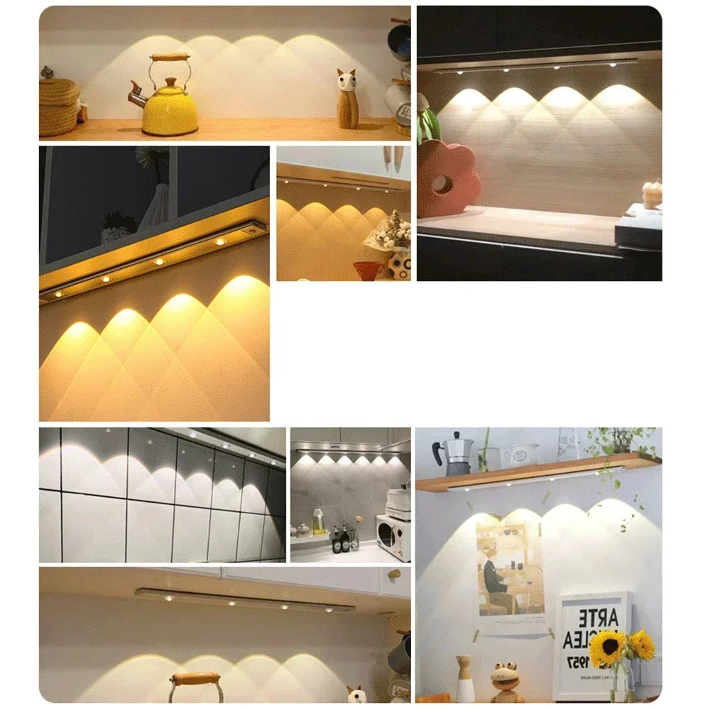 Led Schrank Nachtlicht Motion Sensor Drahtlose Ultra Dünne Unter Schrank Lampe Für Küche Schlafzimmer Kleiderschrank Innen Beleuchtung Led Schrank Nachtlicht Motion Sensor Drahtlose Ultra Dünne Unter Schrank Lampe Für Küche Schlafzimmer Kleiderschrank Innen Beleuchtung - Image 6