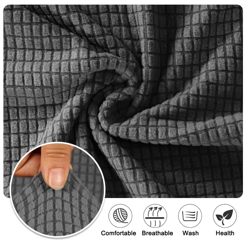Durable Elastic Fabric Cover For Dining Chairs,Jacquard Chair Cover,Chairs Covers Stretch For Kitchens Home Living Room Decor Durable Elastic Fabric Cover For Dining Chairs,Jacquard Chair Cover,Chairs Covers Stretch For Kitchens Home Living Room Decor - Image 3