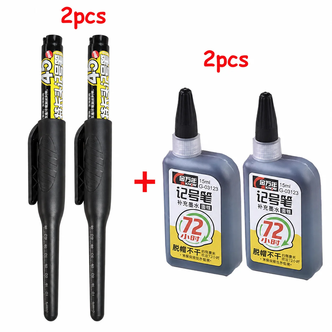 1–6 Stück, 45 Mm, Wasserdicht, Lange Kopfspitze, Tiefloch-Marker, Fliesen-Tischler-Stift, Mehrzweck Für Die Holzbearbeitung, Schwarze/Blaue/Rote Tinte 1–6 Stück, 45 Mm, Wasserdicht, Lange Kopfspitze, Tiefloch-Marker, Fliesen-Tischler-Stift, Mehrzweck Für Die Holzbearbeitung, Schwarze/Blaue/Rote Tinte - Image 24