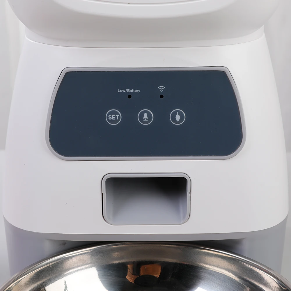 3,5 L Automatischer Futterspender Für Haustiere Für Katzen, Wifi, Smart Swirl, Langsamer Hundefutterspender Mit Diktiergerät, Große Kapazität, Timing-Katzenfutterspender 3,5 L Automatischer Futterspender Für Haustiere Für Katzen, Wifi, Smart Swirl, Langsamer Hundefutterspender Mit Diktiergerät, Große Kapazität, Timing-Katzenfutterspender - Image 3