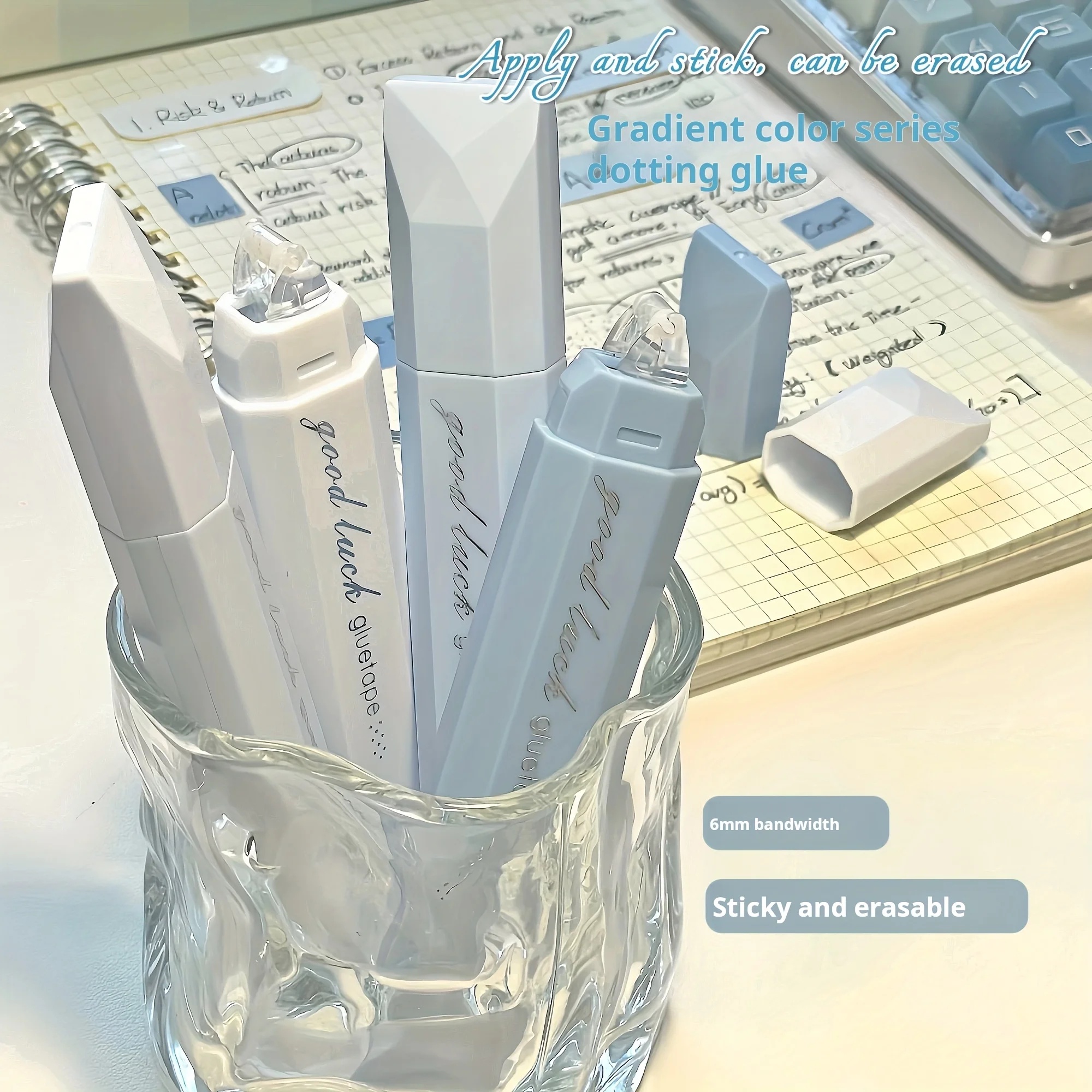 4Er-Pack Doppelseitiger Klebebandroller, 6 Mm X 196 Zoll Klebeband-Kleberoller Für Scrapbook-Bastelbedarf, Büro, Schule 4Er-Pack Doppelseitiger Klebebandroller, 6 Mm X 196 Zoll Klebeband-Kleberoller Für Scrapbook-Bastelbedarf, Büro, Schule