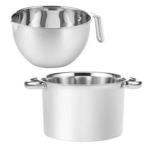 Doppelkessel-Topf-Set, Schokoladenschmelztiegel aus Edelstahl, temperaturbeständiger Kerzenwachsschmelzkessel für Schokoladenbonbons