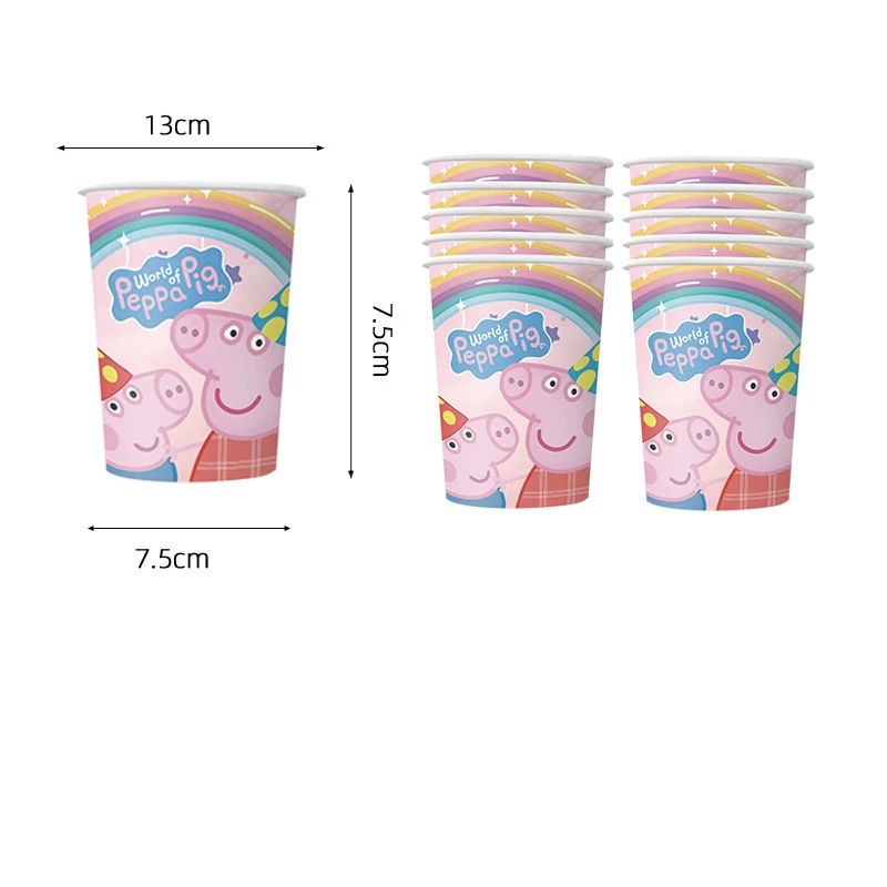 Peppa Pig Geburtstagsparty-Dekoration, George Page Family Ballon Für Kinder, Eventzubehör, Geschirr, Banner, Hintergrund, Geschenk, Babyparty Peppa Pig Geburtstagsparty-Dekoration, George Page Family Ballon Für Kinder, Eventzubehör, Geschirr, Banner, Hintergrund, Geschenk, Babyparty - Image 5