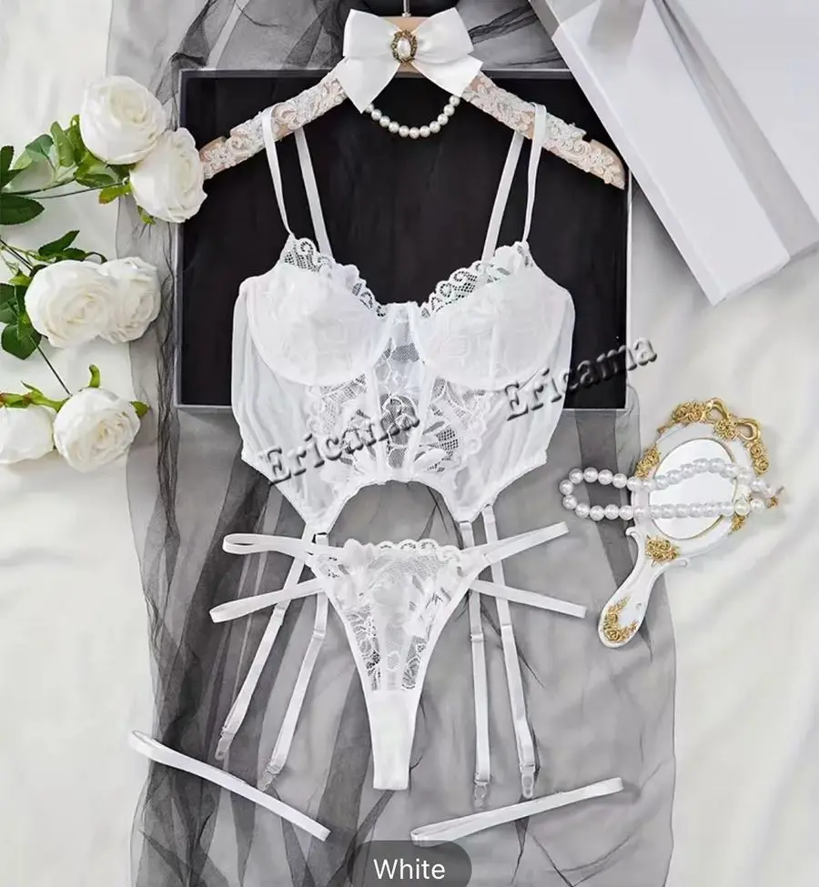 Sexy Set Damenunterwäsche, Exotisches Emotionales Bh-Set, Bestickter Druck, Büstenhalter, Dessous-Set, Damen-Set, Push-Up, Dünnes Bralette Sexy Set Damenunterwäsche, Exotisches Emotionales Bh-Set, Bestickter Druck, Büstenhalter, Dessous-Set, Damen-Set, Push-Up, Dünnes Bralette - Image 2