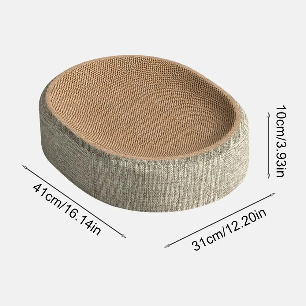 2In1 Cat Scratching Board Protect Furniture Grinding Claw Toys Oval Sisal Weaving Wear-Resistant Cat Nest Cat Accessories 2In1 Cat Scratching Board Protect Furniture Grinding Claw Toys Oval Sisal Weaving Wear-Resistant Cat Nest Cat Accessories - Image 7