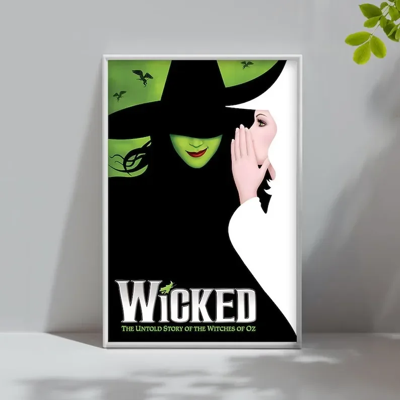 2024 Musical Movie Wicked Classic Fantasy Film Poster Und Hd-Gedruckte Leinwand Malerei Wandkunst Bilder Home Interior Decor Geschenk 2024 Musical Movie Wicked Classic Fantasy Film Poster Und Hd-Gedruckte Leinwand Malerei Wandkunst Bilder Home Interior Decor Geschenk - Image 4