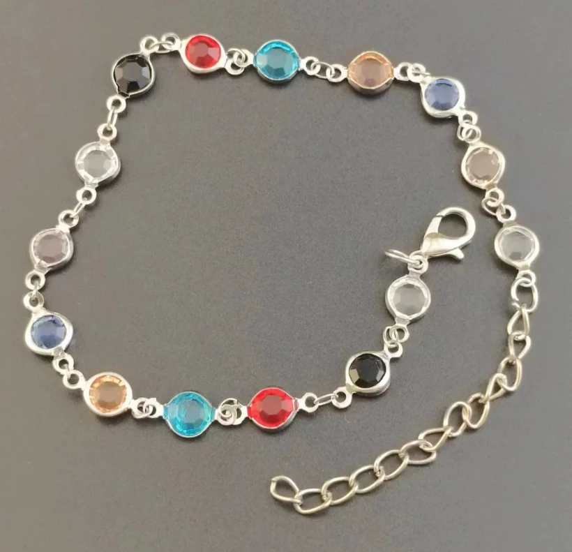 Gold Überzogene Multi Farbe Kristall Perlen Fußkettchen Kette Ankle Armband Für Frauen Mädchen Sommer Ankle Armband Boho Strand Fuß Kette Gold Überzogene Multi Farbe Kristall Perlen Fußkettchen Kette Ankle Armband Für Frauen Mädchen Sommer Ankle Armband Boho Strand Fuß Kette - Image 8