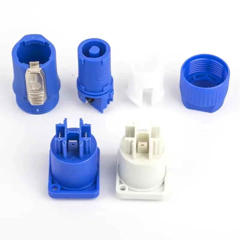 10-Teiliges 3-Poliges Powercon Stecker Set – Verriegelbare Ac-Kabelstecker Mit Chassis-Buchsen Für Led-Bildschirme Und Bühnenlicht 10-Teiliges 3-Poliges Powercon Stecker Set – Verriegelbare Ac-Kabelstecker Mit Chassis-Buchsen Für Led-Bildschirme Und Bühnenlicht - Image 3