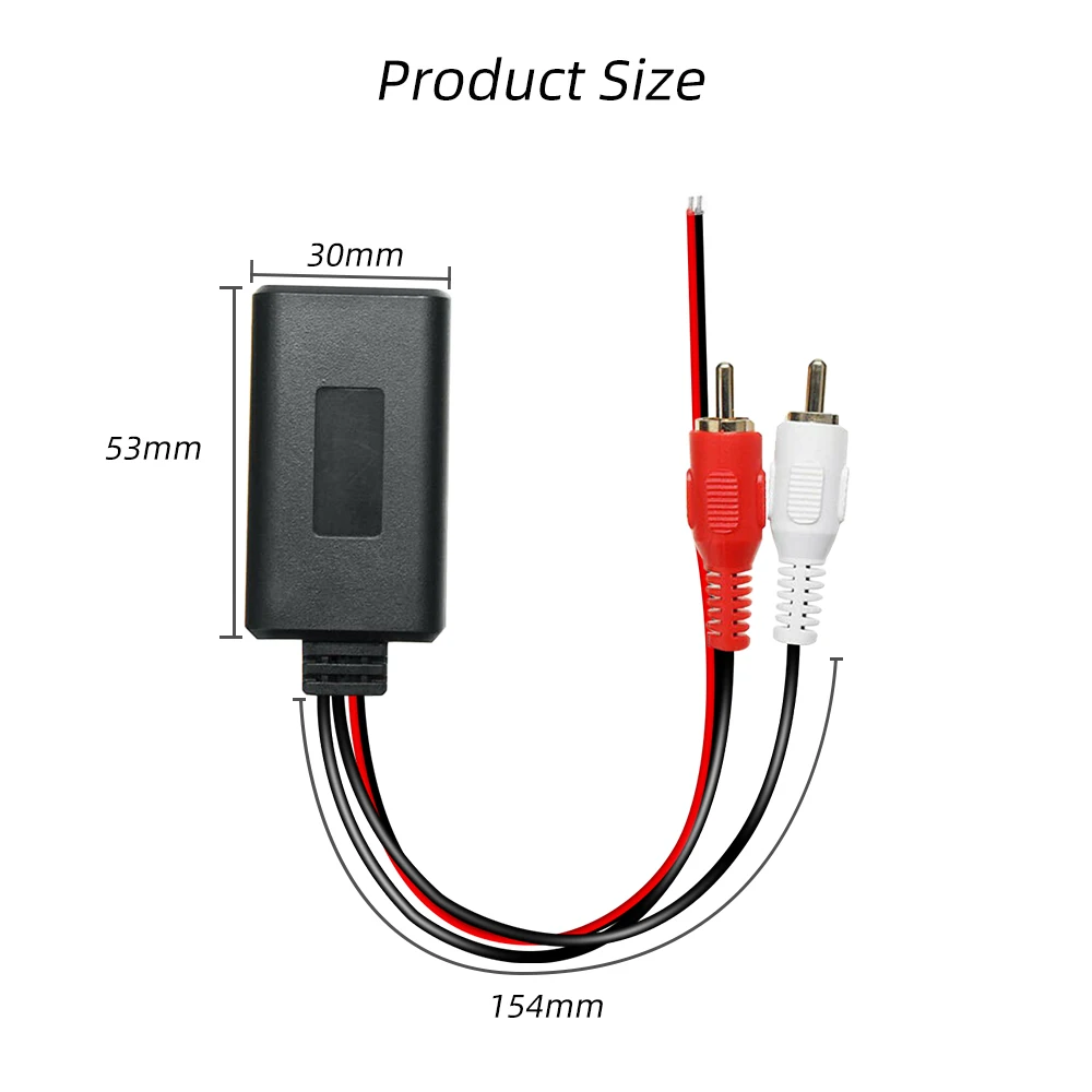 Kabelloser Bluetooth-Audioempfänger Für Auto – Aux Hifi Stereo Musikadapter Mit 2-Rca-Anschluss Für Hochwertige Audioübertragung Kabelloser Bluetooth-Audioempfänger Für Auto – Aux Hifi Stereo Musikadapter Mit 2-Rca-Anschluss Für Hochwertige Audioübertragung - Image 6