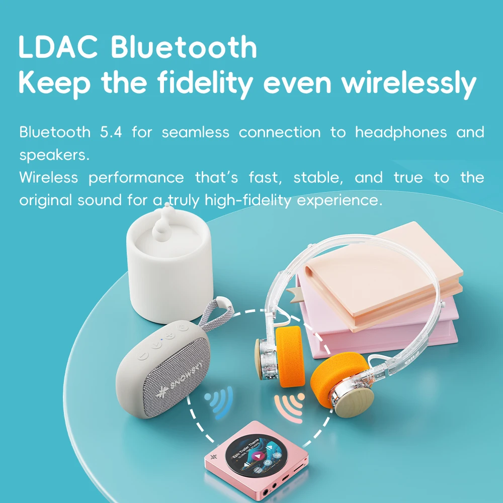 Fiio Disc Tragbarer Hifi-Musikplayer Mit Dual-Dac, 3,5-Mm- &Amp; 4,4-Mm-Ausgängen, Bluetooth 5.4 Ldac &Amp; Rundem Touchscreen Fiio Disc Tragbarer Hifi-Musikplayer Mit Dual-Dac, 3,5-Mm- &Amp; 4,4-Mm-Ausgängen, Bluetooth 5.4 Ldac &Amp; Rundem Touchscreen - Image 4