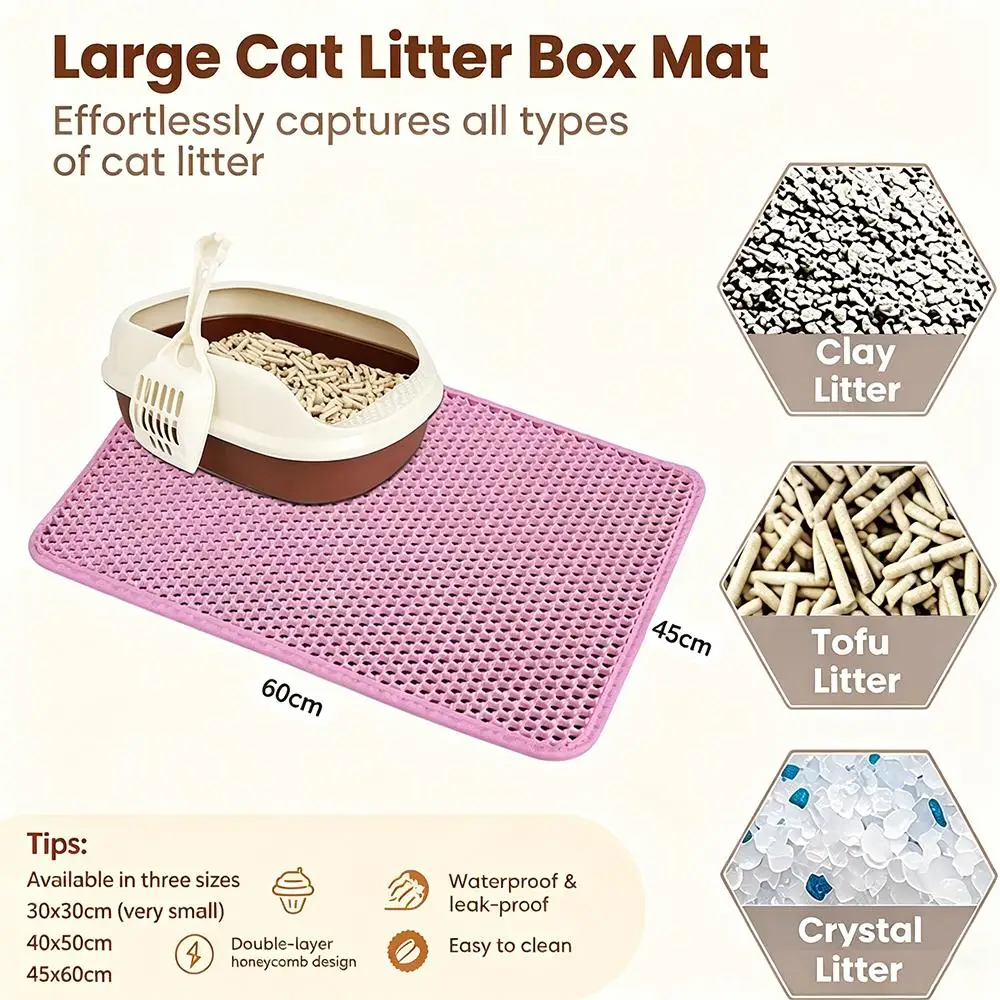 Katzenstreumatte, Doppellagig, Für Haustiere, Rutschfest, Für Große Haustiere, Filtermatte, Verschleißfest, Wasserdicht, Rutschfest, Katzenstreumatte Katzenstreumatte, Doppellagig, Für Haustiere, Rutschfest, Für Große Haustiere, Filtermatte, Verschleißfest, Wasserdicht, Rutschfest, Katzenstreumatte - Image 2