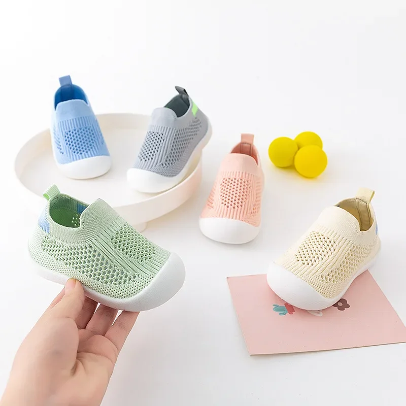 Spring Popular New Baby Shoes Mesh Knit Breathable Kid Girls Boys 0-3T Summer Slip-On Casual Sneakers Toddler Non-Skid Prewalker Spring Popular New Baby Shoes Mesh Knit Breathable Kid Girls Boys 0-3T Summer Slip-On Casual Sneakers Toddler Non-Skid Prewalker - Image 2