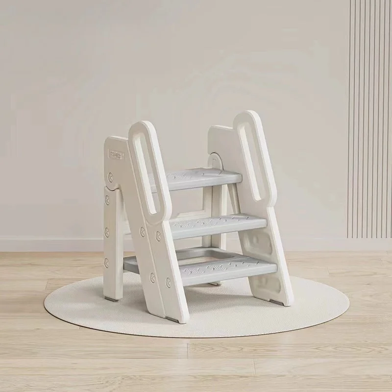 3-Step Bathroom Stool Children'S Step Stool Kids Foldable Stool With Handles Anti-Slip For Kids Toddler Non-Slip Ladder 3-Step Bathroom Stool Children'S Step Stool Kids Foldable Stool With Handles Anti-Slip For Kids Toddler Non-Slip Ladder - Image 7