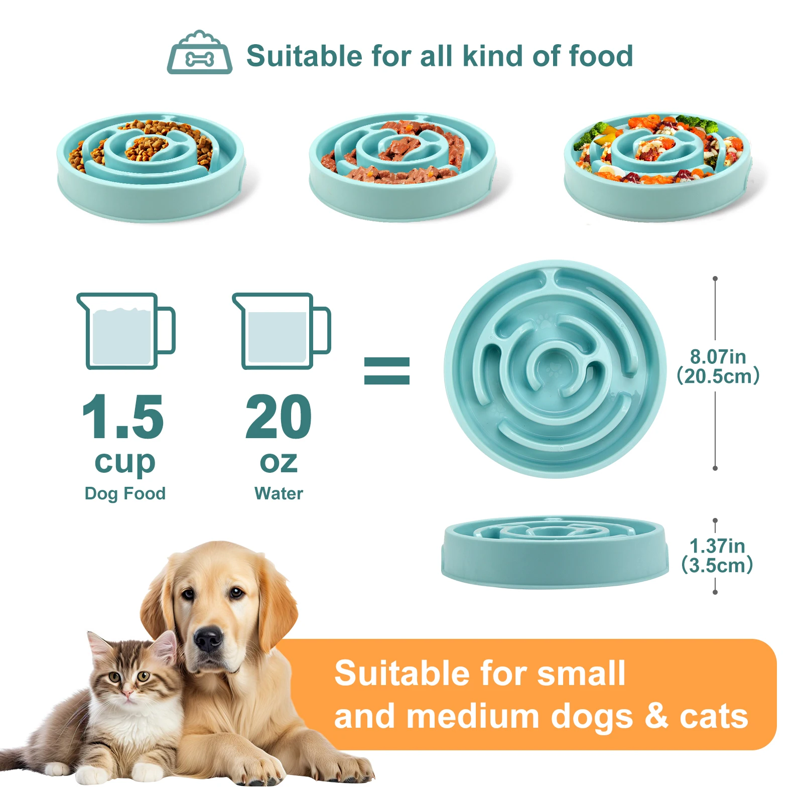 Slow Feeder-Schüssel Für Hunde, Lustig, Rutschfest, Schleppend, Langsames Essen, Futternäpfe, Umweltfreundlicher Hundenapf Für Große, Mittelgroße Und Kleine Hunde, Welpen Slow Feeder-Schüssel Für Hunde, Lustig, Rutschfest, Schleppend, Langsames Essen, Futternäpfe, Umweltfreundlicher Hundenapf Für Große, Mittelgroße Und Kleine Hunde, Welpen - Image 5
