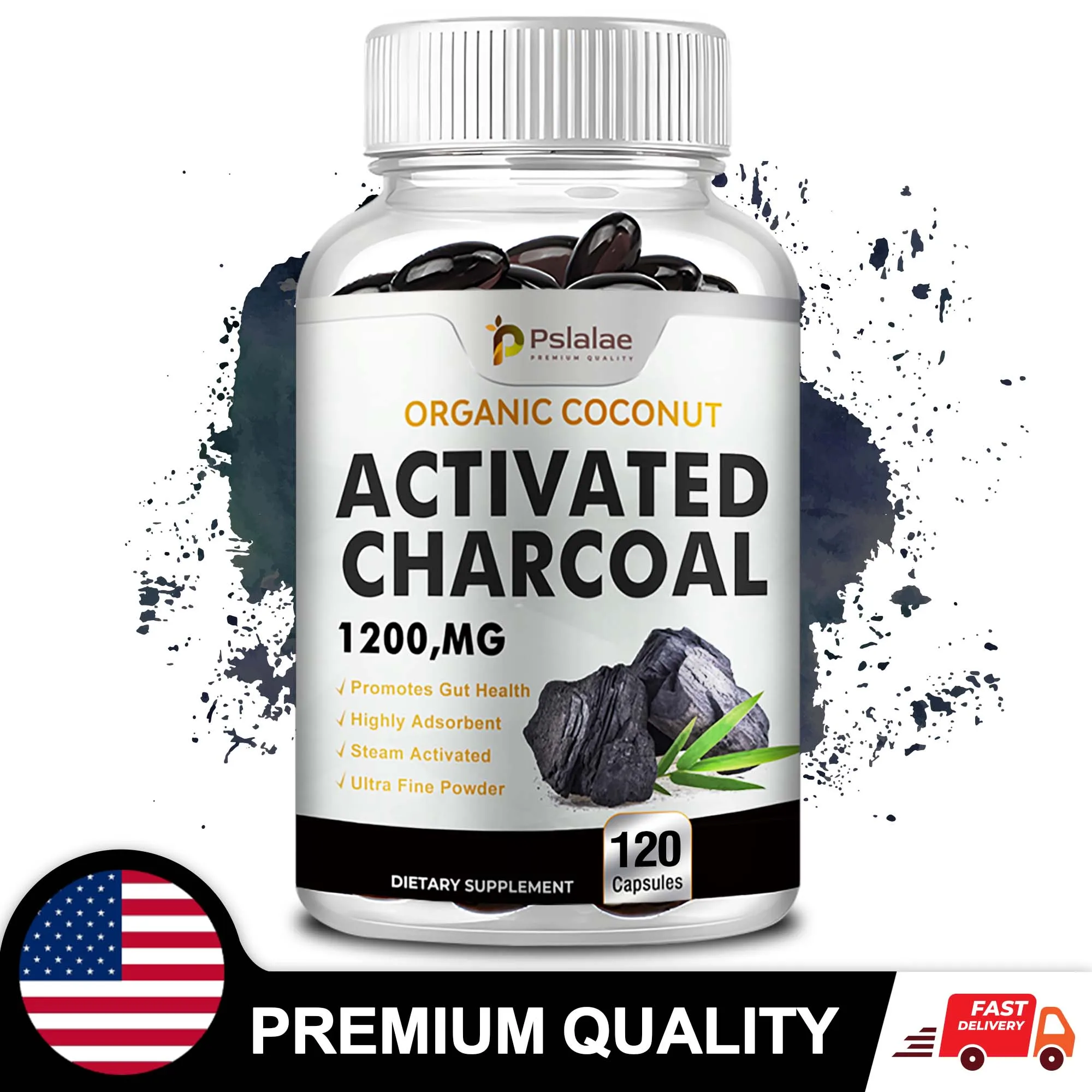 Activated Charcoal Capsules - Gut Health, Digestive Health, Bloating &Amp; Gas Relief, Detox, Colon Cleansing Activated Charcoal Capsules - Gut Health, Digestive Health, Bloating &Amp; Gas Relief, Detox, Colon Cleansing
