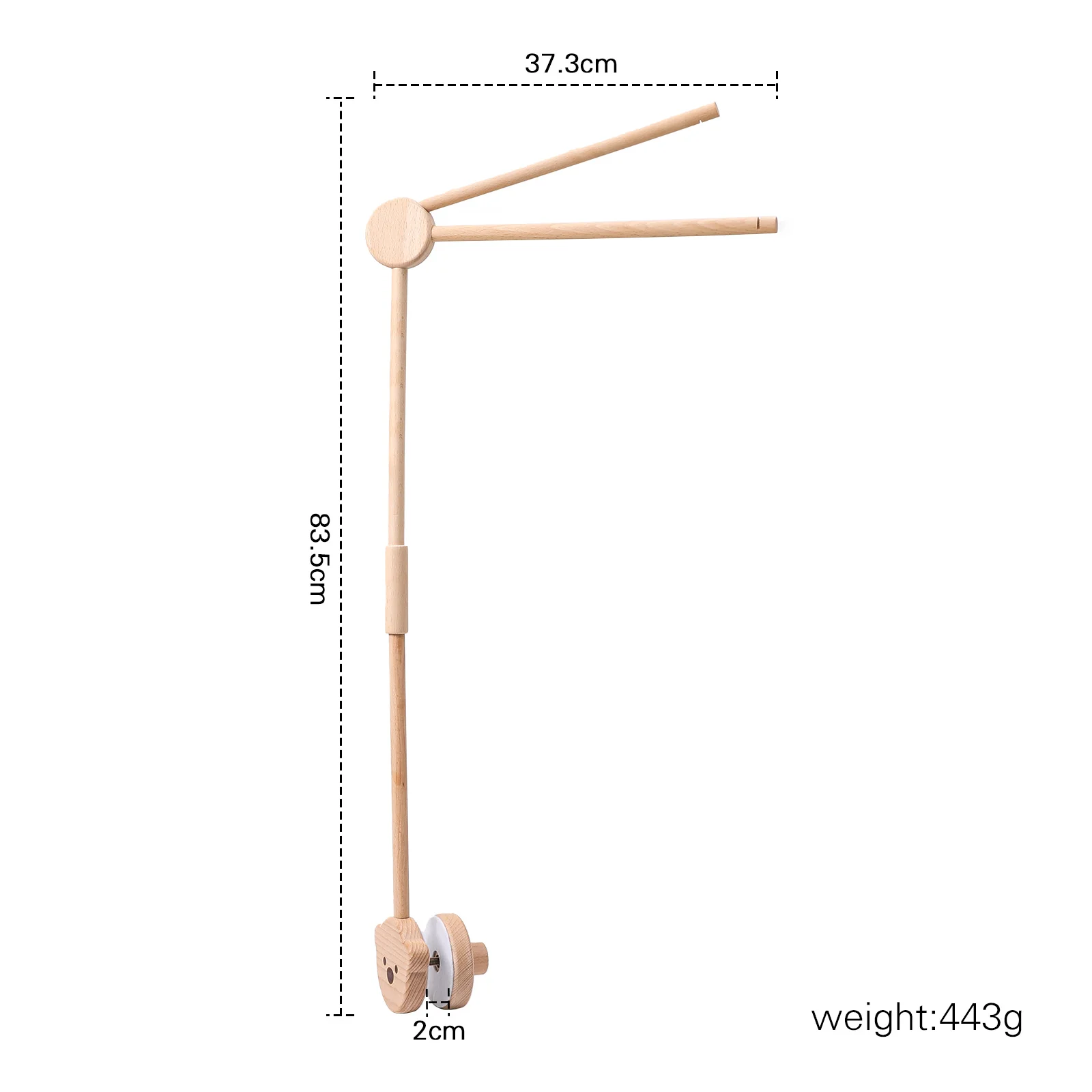Baby-Holzhalterung, Bettglocke, 0,6 Monate, Spielzeughalterung, Zubehör, Hängehalterung, Weiches Mobiltelefon Auf Dem Bett, Babyzimmer-Dekoration, Kinderbett Baby-Holzhalterung, Bettglocke, 0,6 Monate, Spielzeughalterung, Zubehör, Hängehalterung, Weiches Mobiltelefon Auf Dem Bett, Babyzimmer-Dekoration, Kinderbett - Image 8