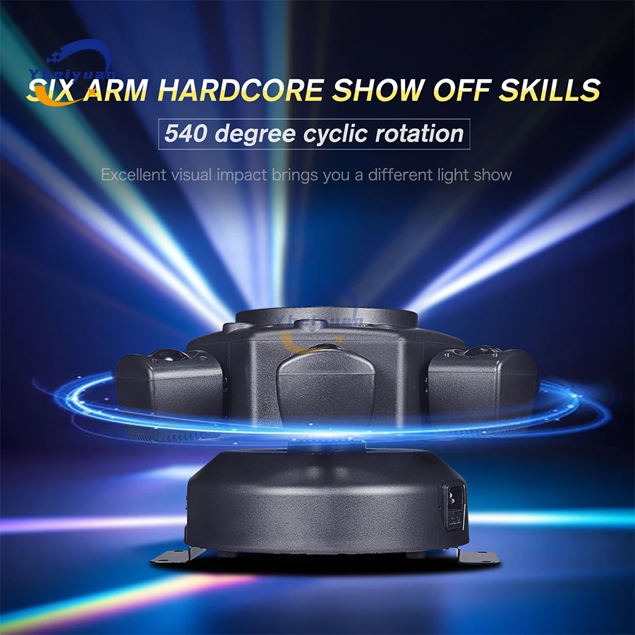 150 W Rgbw 4-In-1 Moving Head Effektlicht Mit 6 Armen – Dmx512 Fernbedienung Für Dj, Disco, Bar, Party Und Bühne 150 W Rgbw 4-In-1 Moving Head Effektlicht Mit 6 Armen – Dmx512 Fernbedienung Für Dj, Disco, Bar, Party Und Bühne - Image 5