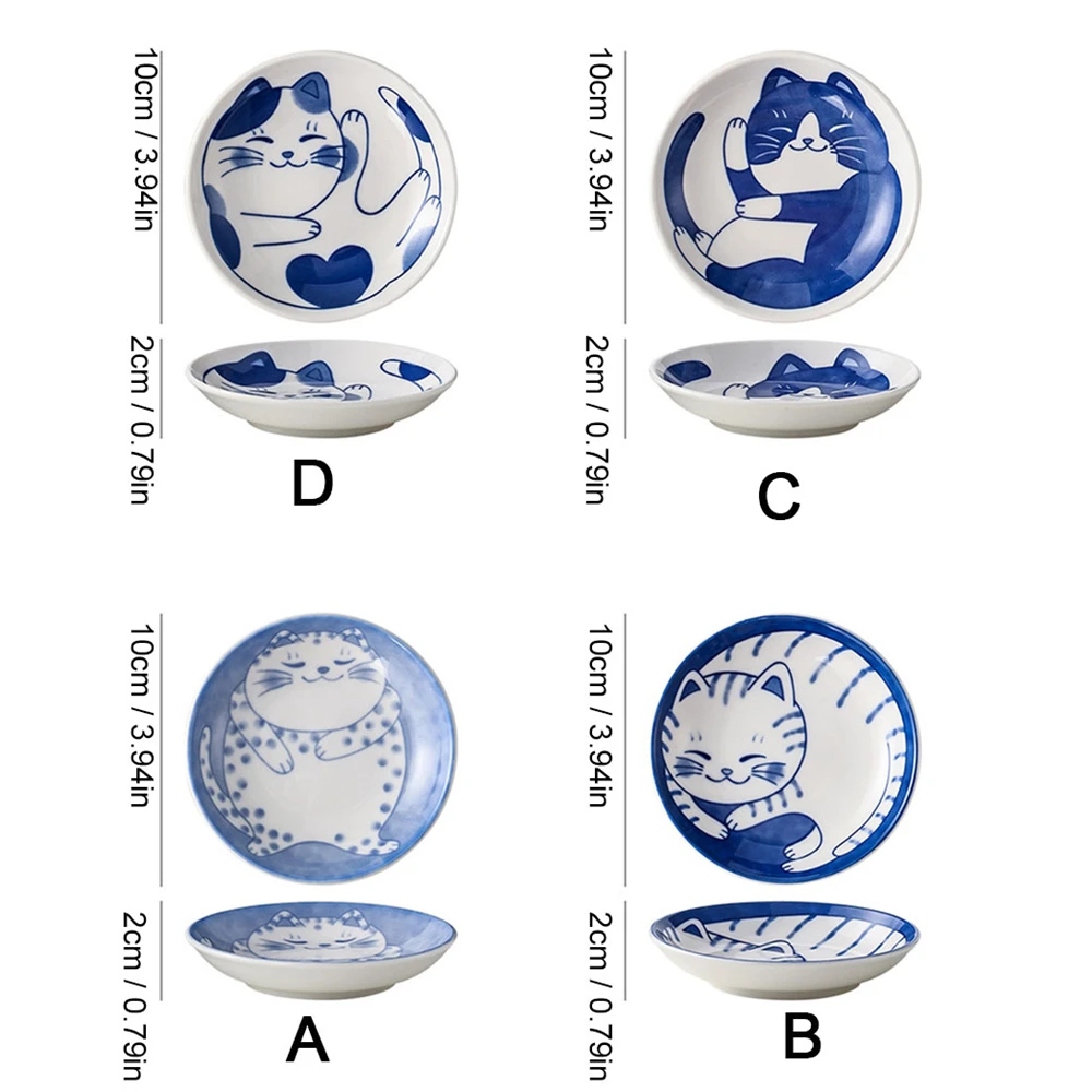 Creative Cartoon Lucky Cat Ceramic Dessert Sauce Dish Fruit Sushi Plate Creative Cartoon Lucky Cat Ceramic Dessert Sauce Dish Fruit Sushi Plate - Image 6