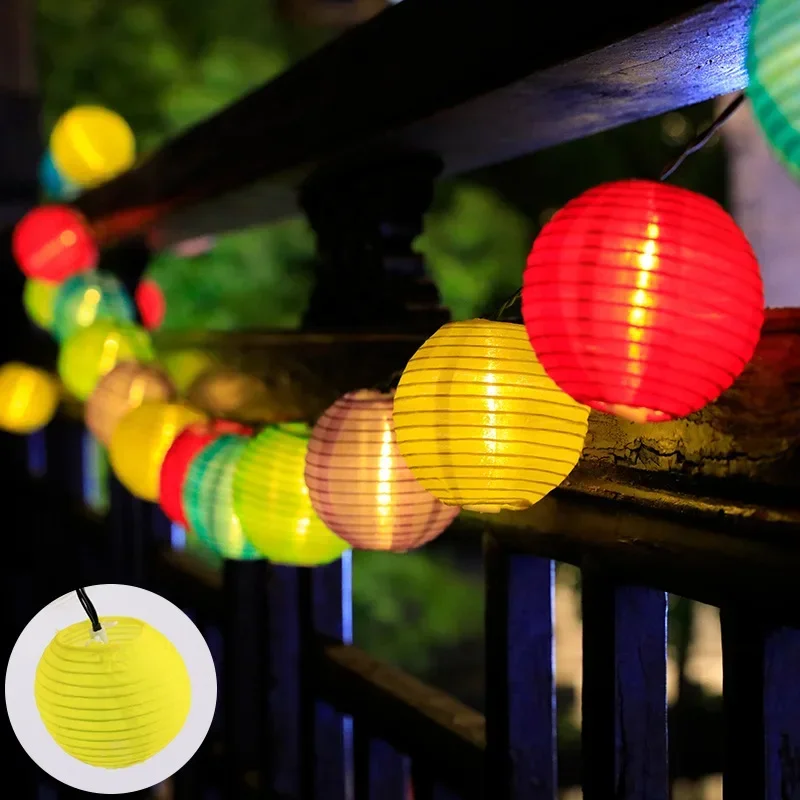 Led Solar Licht Wasserdichte Laterne Lichterkette Solar Power Lampe Für Outdoor Girlande Terrasse Garten Licht Dekor Led Solar Licht Wasserdichte Laterne Lichterkette Solar Power Lampe Für Outdoor Girlande Terrasse Garten Licht Dekor - Image 7