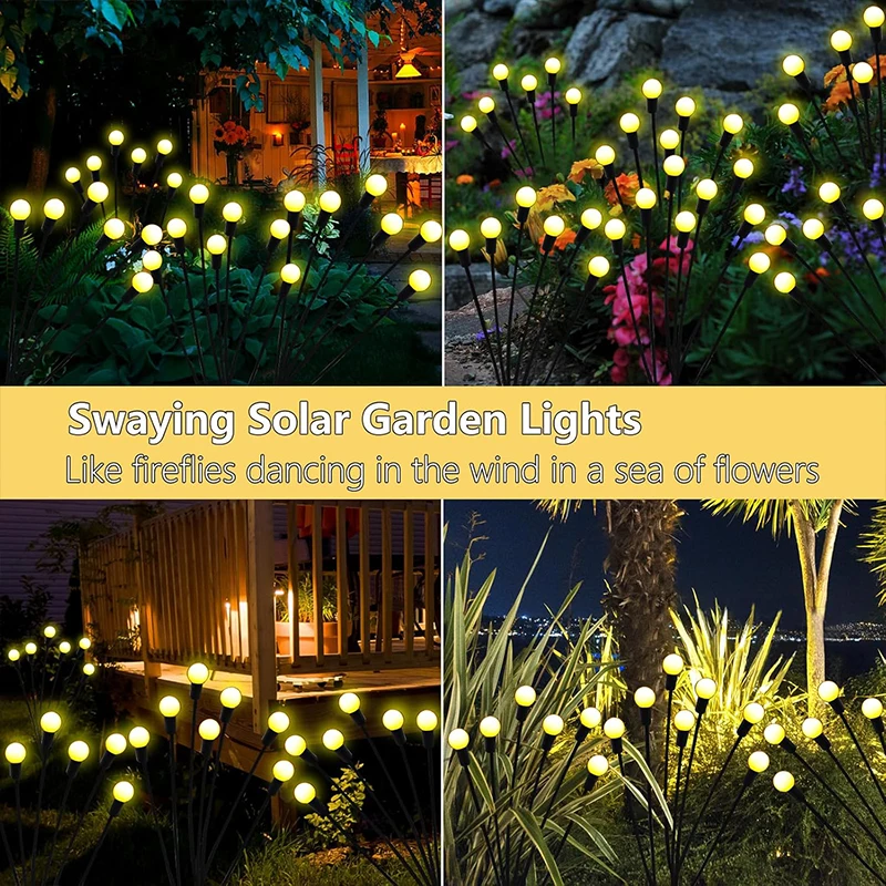Solarleuchten Für Den Außenbereich, Wasserdicht, Gartendekoration, Schwankendes Lichterkette Für Hof, Terrasse, Weg, Gartendekoration Solarleuchten Für Den Außenbereich, Wasserdicht, Gartendekoration, Schwankendes Lichterkette Für Hof, Terrasse, Weg, Gartendekoration - Image 6