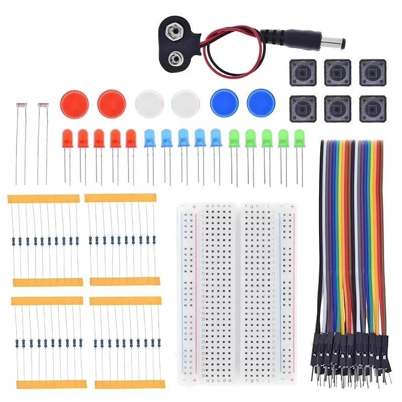 Arduino Uno R3 Starterkit – Mini-Breadboard Mit Leds, Taster Und Jumper-Kabel Für Elektronik- Und Diy-Projekte Arduino Uno R3 Starterkit – Mini-Breadboard Mit Leds, Taster Und Jumper-Kabel Für Elektronik- Und Diy-Projekte - Image 6