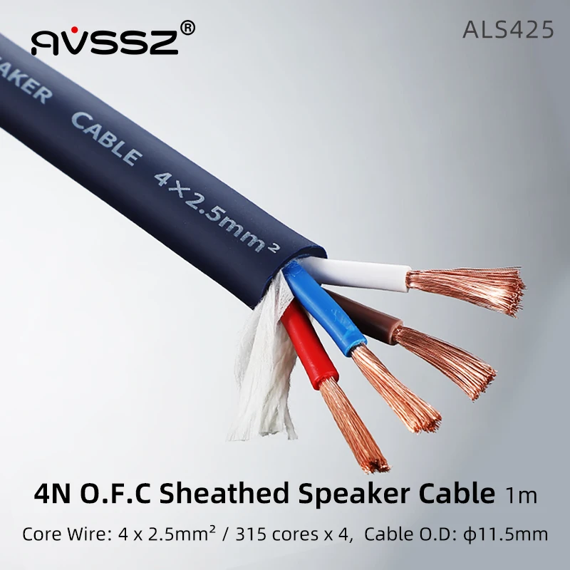 Avssz Hifi Lautsprecherkabel Ofc – 4-Adriges Audiokabel Für Heimkino, Audioverstärker Und Bühnenverkabelung Avssz Hifi Lautsprecherkabel Ofc – 4-Adriges Audiokabel Für Heimkino, Audioverstärker Und Bühnenverkabelung - Image 10
