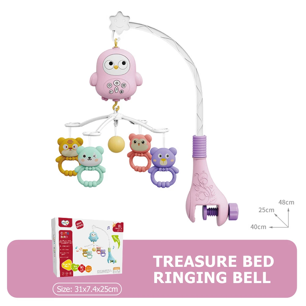 Baby Crib Mobile With Projector And Night Light, Remote Control Musical Rotating Toy With Soothing Lullabies For Newborns Baby Crib Mobile With Projector And Night Light, Remote Control Musical Rotating Toy With Soothing Lullabies For Newborns - Image 9