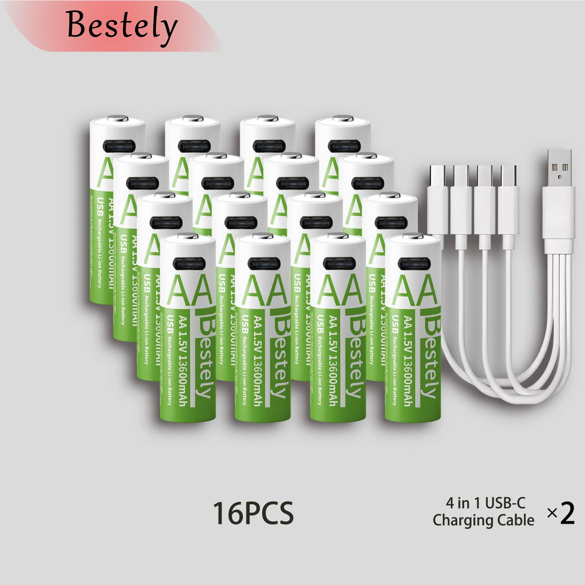 1,5 V Aa Lithium-Batterie 13.600 Mah – Wiederaufladbar Mit Usb-C, Li-Ionen-Akku Mit Bis Zu 2000 Ladezyklen 1,5 V Aa Lithium-Batterie 13.600 Mah – Wiederaufladbar Mit Usb-C, Li-Ionen-Akku Mit Bis Zu 2000 Ladezyklen - Image 14