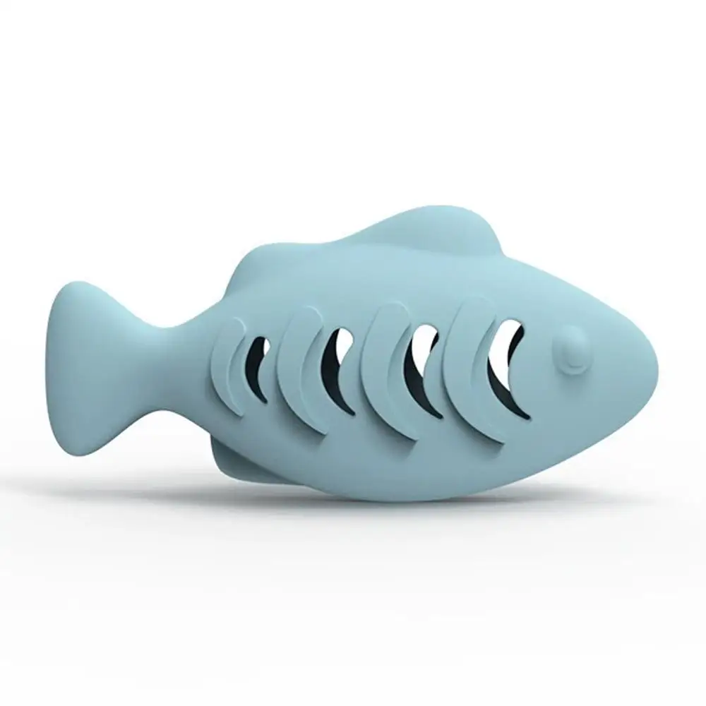 Interactive Cat Toy Food Dispenser For Indoor Cats Blue Treat &Amp; Catnip Stuffer Engaging Silicone Fish Chew Toy Dental Care Interactive Cat Toy Food Dispenser For Indoor Cats Blue Treat &Amp; Catnip Stuffer Engaging Silicone Fish Chew Toy Dental Care - Image 7