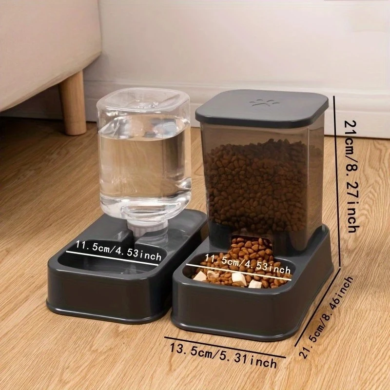 1 Stück Automatischer Katzen- Und Hundefutterautomat Mit Wasserspender, Tierfutterschüssel Ohne Batterie, Fütterungs- Und Tränkezubehör Für Haustiere 1 Stück Automatischer Katzen- Und Hundefutterautomat Mit Wasserspender, Tierfutterschüssel Ohne Batterie, Fütterungs- Und Tränkezubehör Für Haustiere - Image 6