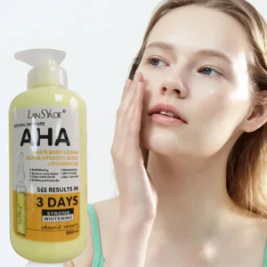 500 ml aufhellende Körpercreme, Hydrokysäuren, Vitamin C&E, feuchtigkeitsspendende, aufhellende Körperlotion, Hautpflege, Akneflecken entfernen