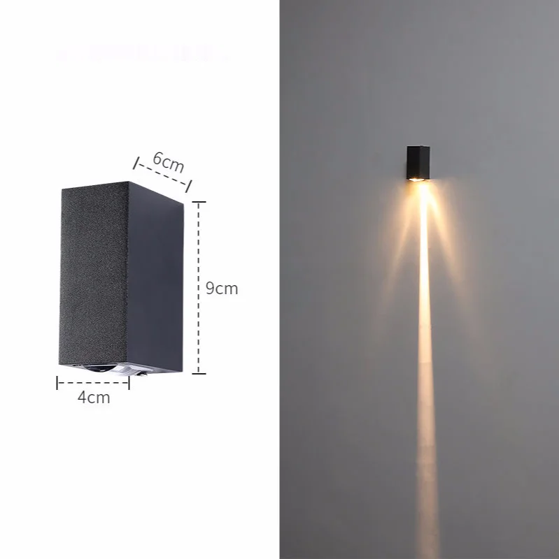 Led Wasserdichte Wand Lampe Indoor &Amp; Outdoor Ip65 Aluminium Up Und Unten Beleuchtung 2X3W Cree Chips Veranda Garten Schlafzimmer Bad Led Wasserdichte Wand Lampe Indoor &Amp; Outdoor Ip65 Aluminium Up Und Unten Beleuchtung 2X3W Cree Chips Veranda Garten Schlafzimmer Bad - Image 7