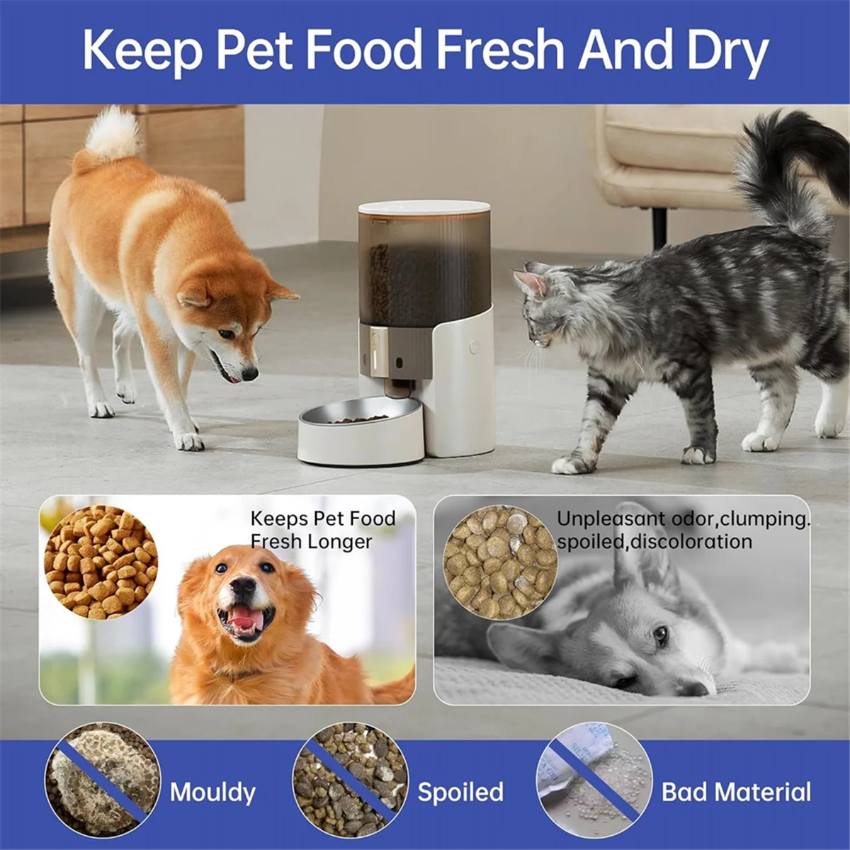 Ab52 24-Pack Pet Food Desiccant Bags,For Automatic Cat Dog Feeders,Keep Pet Food Dry And Fresh Ab52 24-Pack Pet Food Desiccant Bags,For Automatic Cat Dog Feeders,Keep Pet Food Dry And Fresh - Image 2