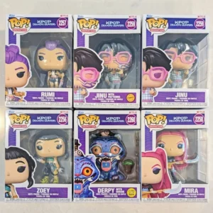 Funko Pop HUNTR/X K-POP Demon Hunters Derpy mit Sussie Rumi Zoey Jinu Mira Vinylfigur, Sammlermodell, Desktop-Ornament, Geschenk