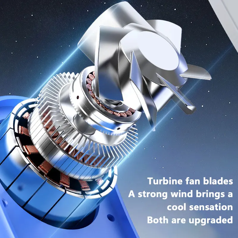 Lenovo Taillenventilator – 100 Stufen, Wiederaufladbar, Leise Und Tragbar Lenovo Taillenventilator – 100 Stufen, Wiederaufladbar, Leise Und Tragbar - Image 4